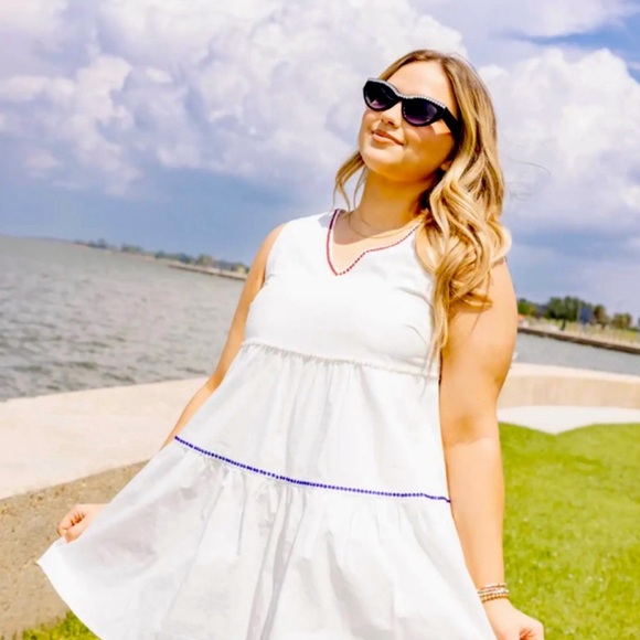 Queen of Sparkles USA America 4th of July Flag Back Dress - Picture 6 of 6